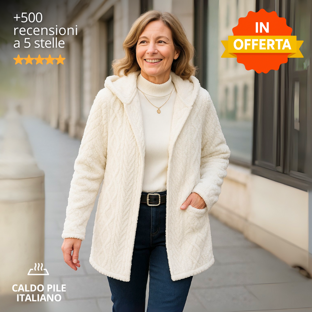 Giacca Pile Intreccio Caldo