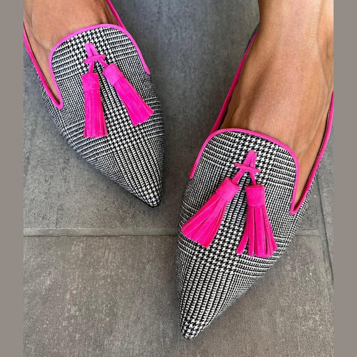 NADINE | Eleganti mocassini a punta con comoda nappina