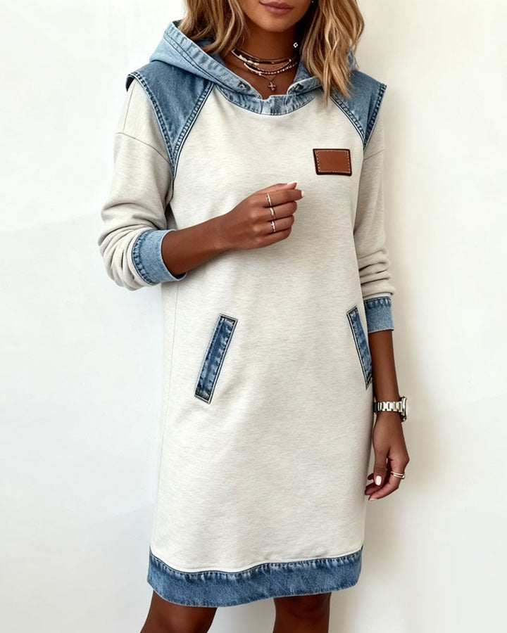 NIVOLA | Vestito in denim con cappuccio