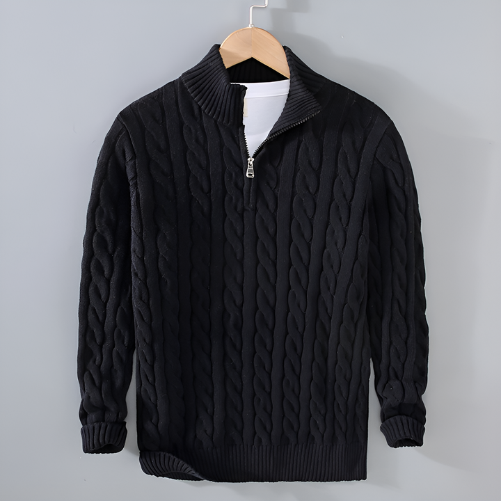 Anthony | Pullover torciglione mezza zip
