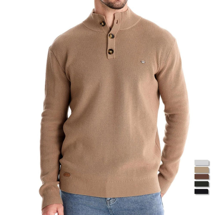 Konrad | Pullover da uomo elegante con design a bottoni