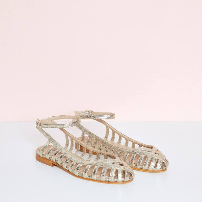 GIADA| Elegante ballerina intrecciata con cinturino per uno stile sofisticato