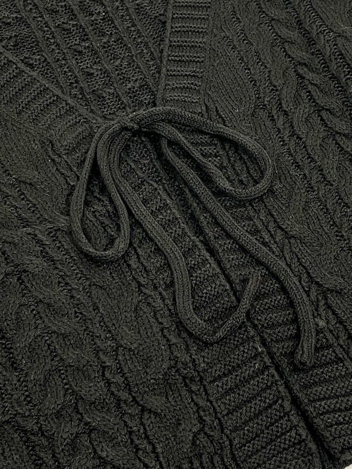 Cardigan corto con nodo