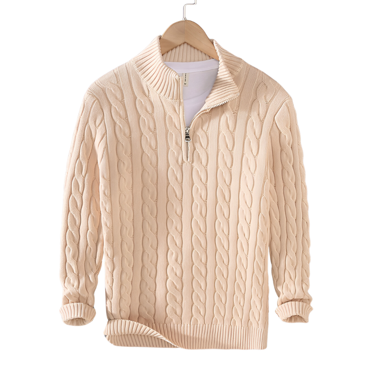 Anthony | Pullover torciglione mezza zip