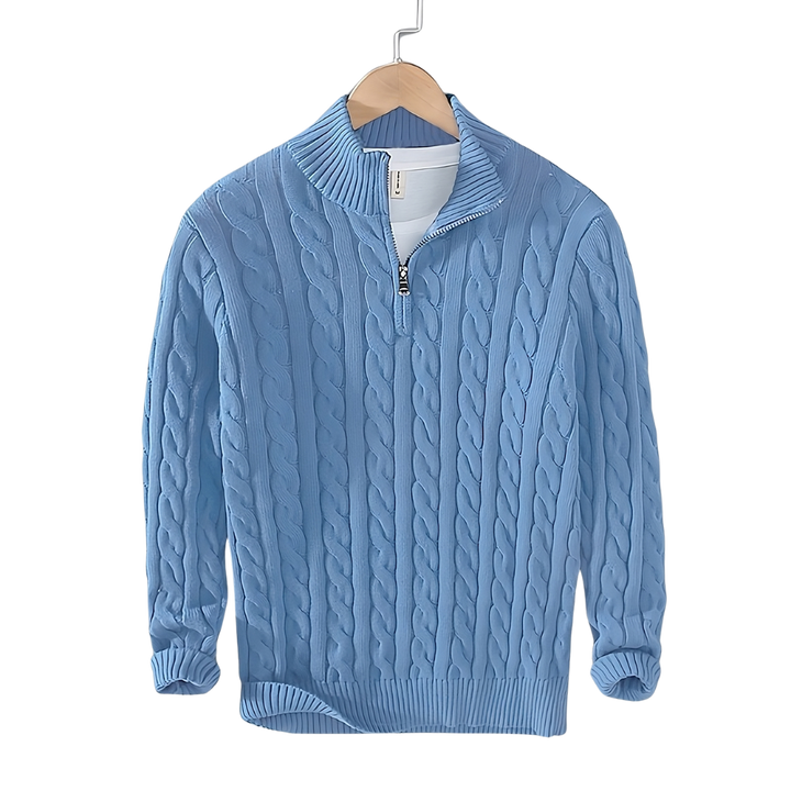 Anthony | Pullover torciglione mezza zip