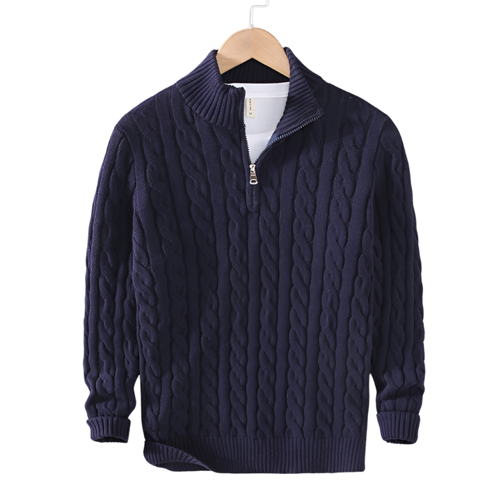 Anthony | Pullover torciglione mezza zip