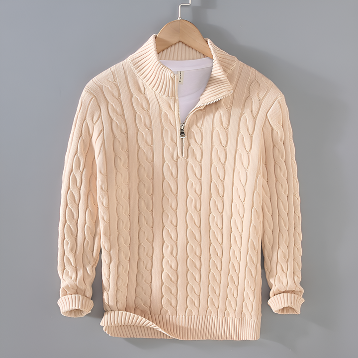 Anthony | Pullover torciglione mezza zip