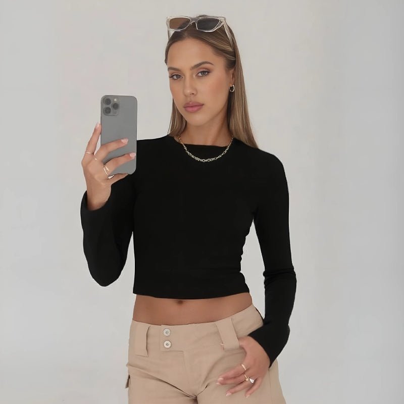 Maglia a maniche lunghe essenziale